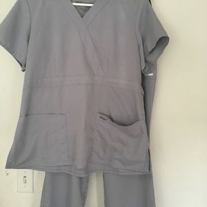 Greys anatomy grey scrub set